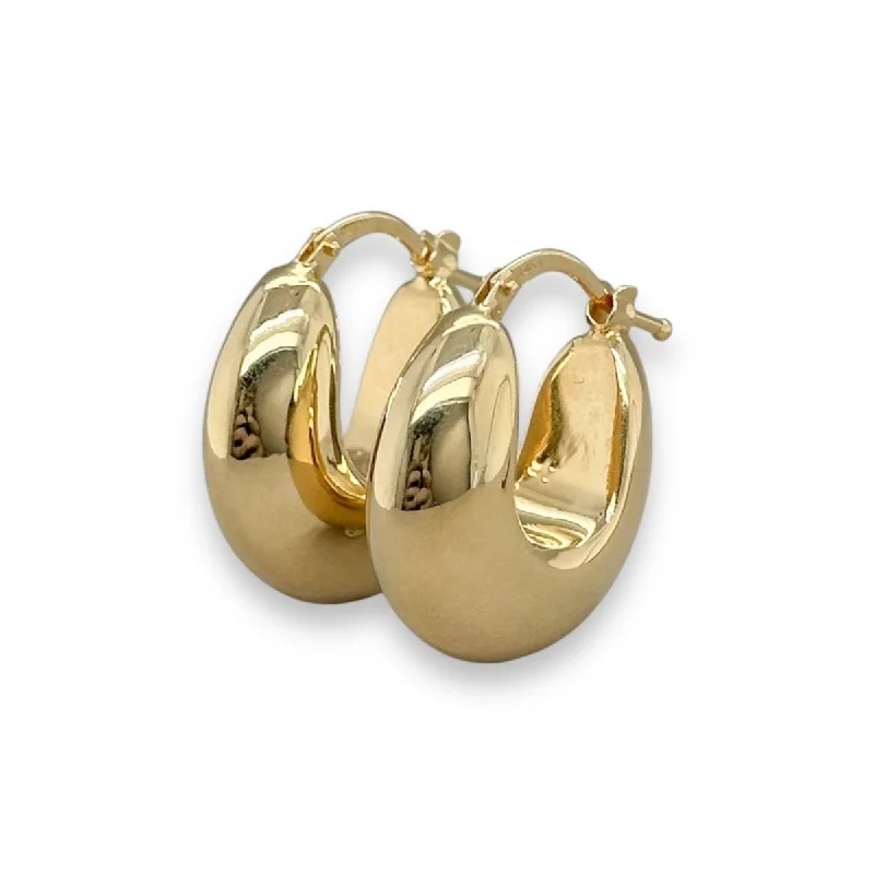 Hoop earrings with artistic filigree designs for an intricate, delicate finish-14K Y Gold 20mm Chunky Hoop Earrings  2.7