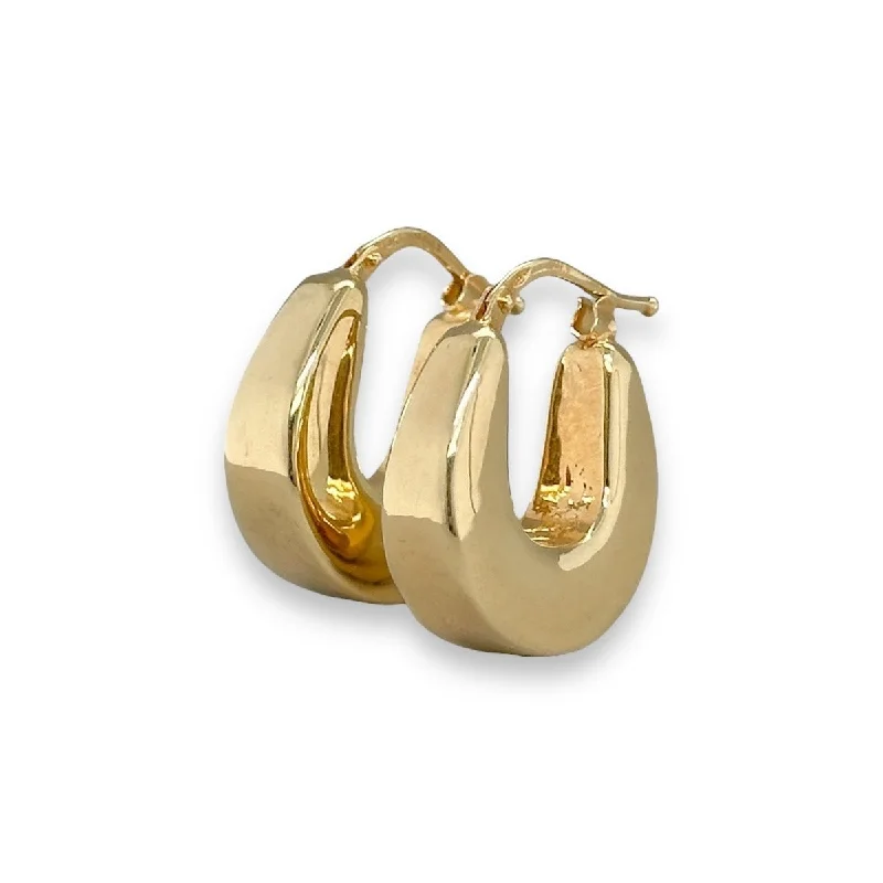 Hoop earrings with faceted crystals for added sparkle and shine-14K Y Gold 20mm Hoop Earrings