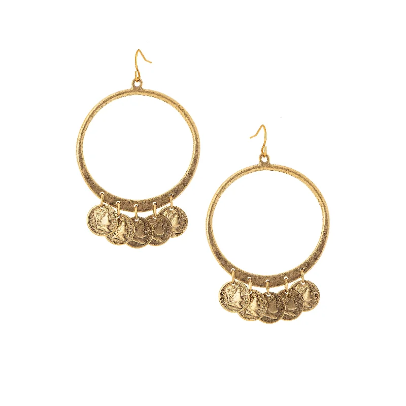 Hoop earrings with twisted leather for a chic and modern boho look-Ambrosio