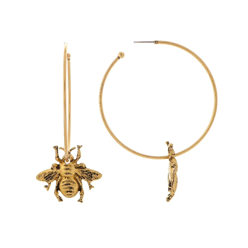 Hoop earrings with gold accents for a warm, elegant statement piece-Betovia