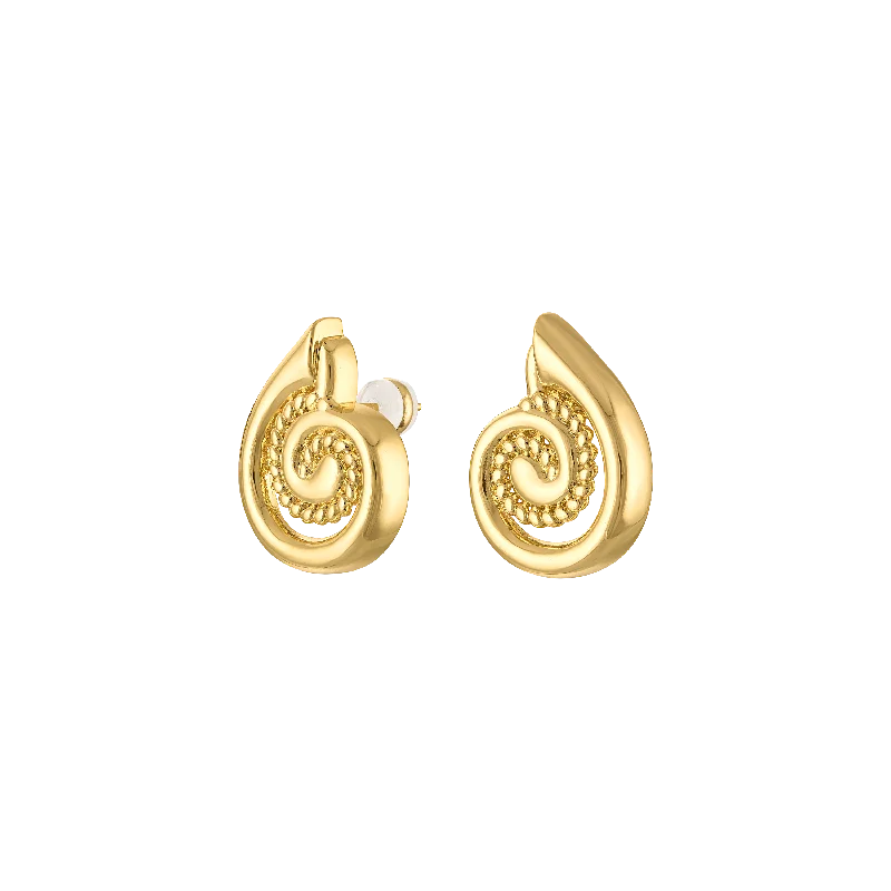 Best hoop earrings with delicate chain details for a trendy and stylish design-Coastal Swirl Earrings