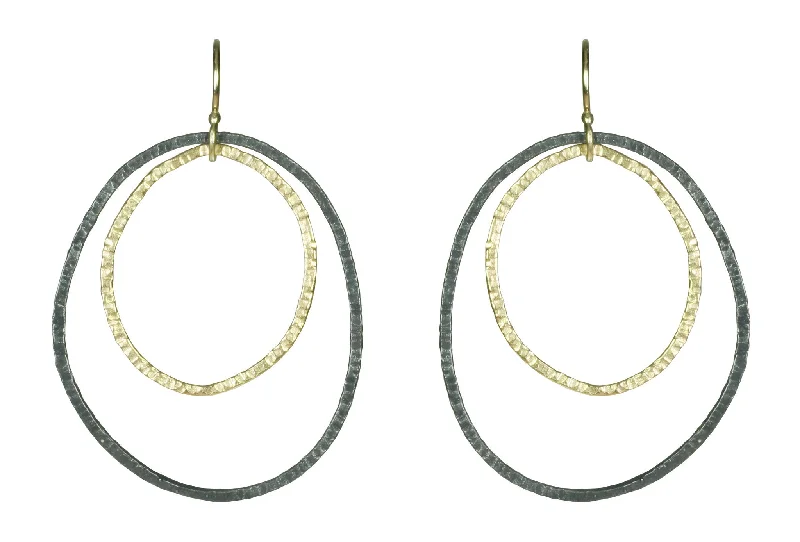 Hoop earrings with circle designs for a classic and timeless shape-Double Loop Earrings