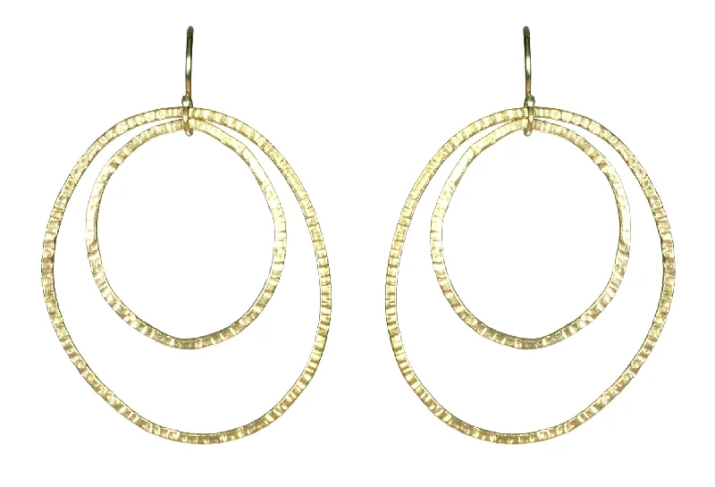 Best hoop earrings with matte finish for a sophisticated, understated design-Double Loop Earrings