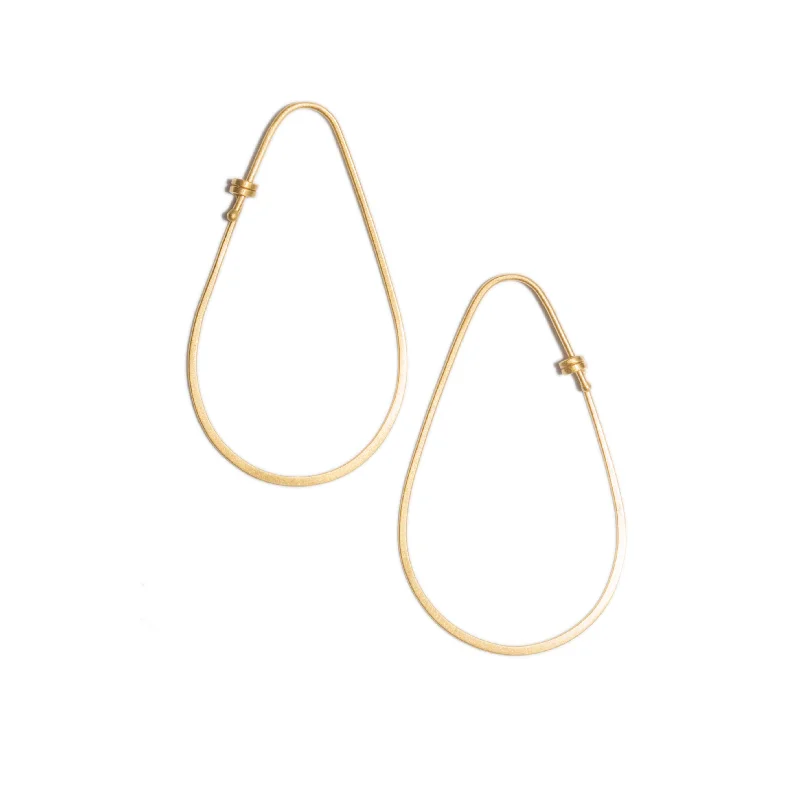 Best hoop earrings with intricate beaded details for a textured, stylish appearance-<!--ER853-->small teardrop dainty hoops