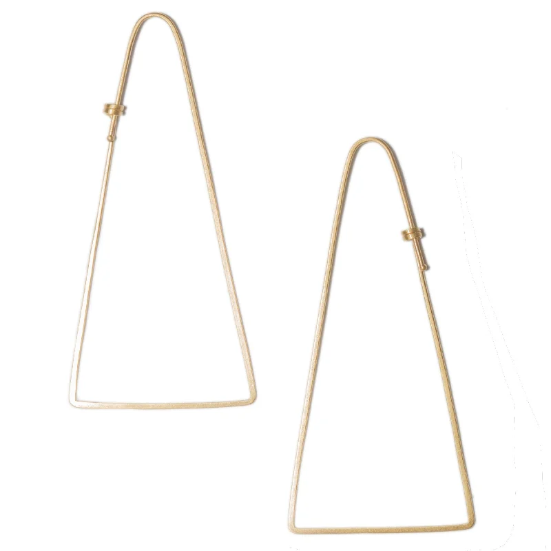 Hoop earrings with gold accents for a warm, elegant statement piece-<!--ER857-->isosceles dainty hoops