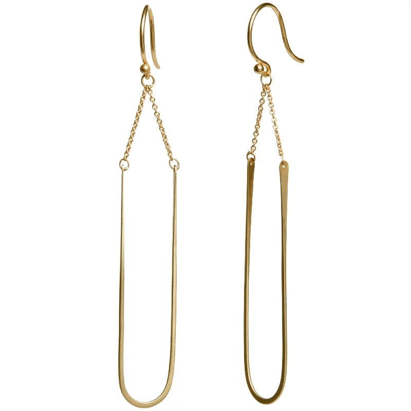 Hoop earrings with a matte finish for a sleek and sophisticated appearance-<!--ER930-->SALE -modern arch earrings