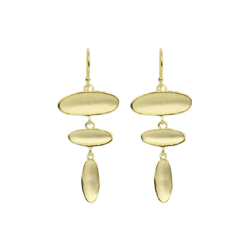 Hoop earrings with oversized designs for a bold, fashion-forward statement-Falling Reflection Earrings