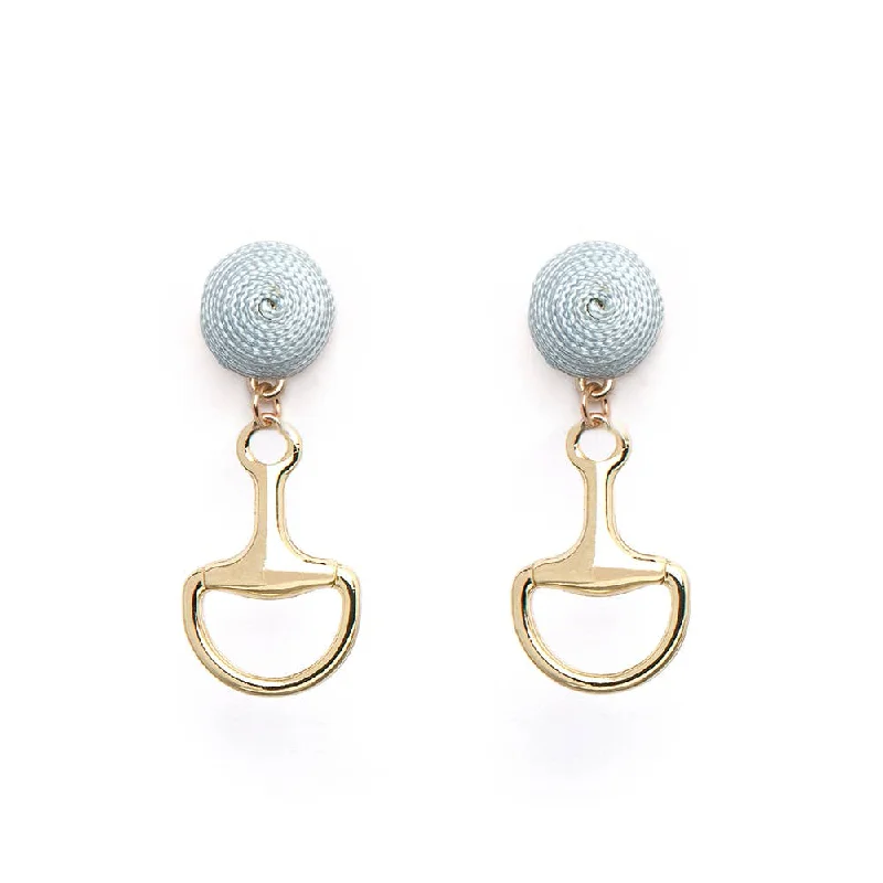 Hoop earrings with textured finishes for a vintage and classic style-Fornash - Bit Earrings Gold - Thread