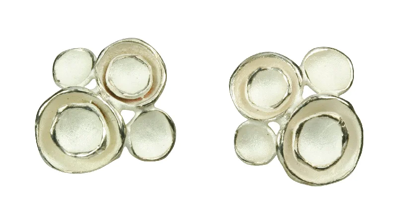 Hoop earrings with polished metal for a shiny and high-quality finish-Four Pod Earrings