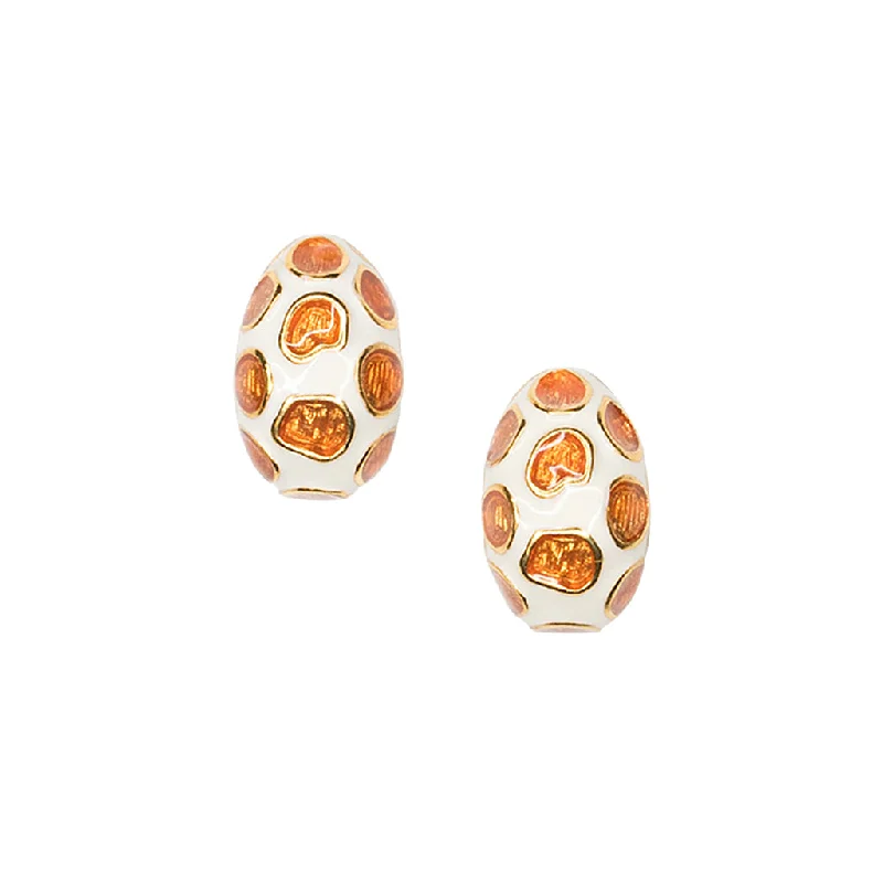 Hoop earrings with dangling charms for a playful and fun look-Giraffe Print Earrings