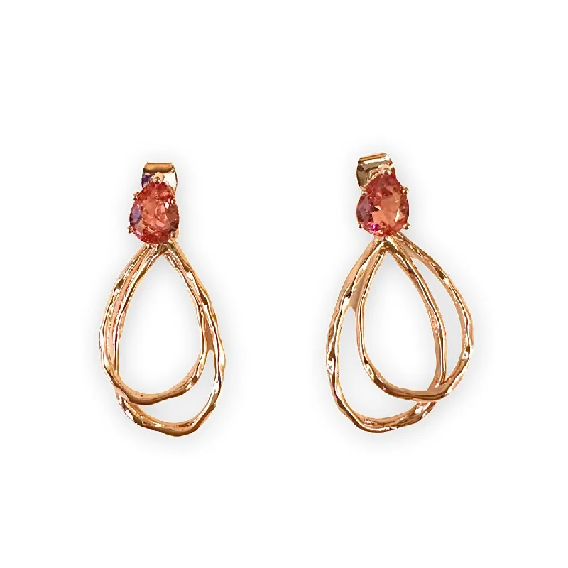 Best hoop earrings with sparkling cubic zirconia for a brilliant, budget-friendly effect-Krista Teardrop Dangle Earrings