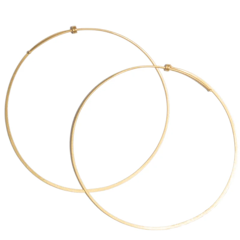 Best hoop earrings with twisted rope designs for a nautical-inspired style-<!--ER612-->large round dainty hoop earrings