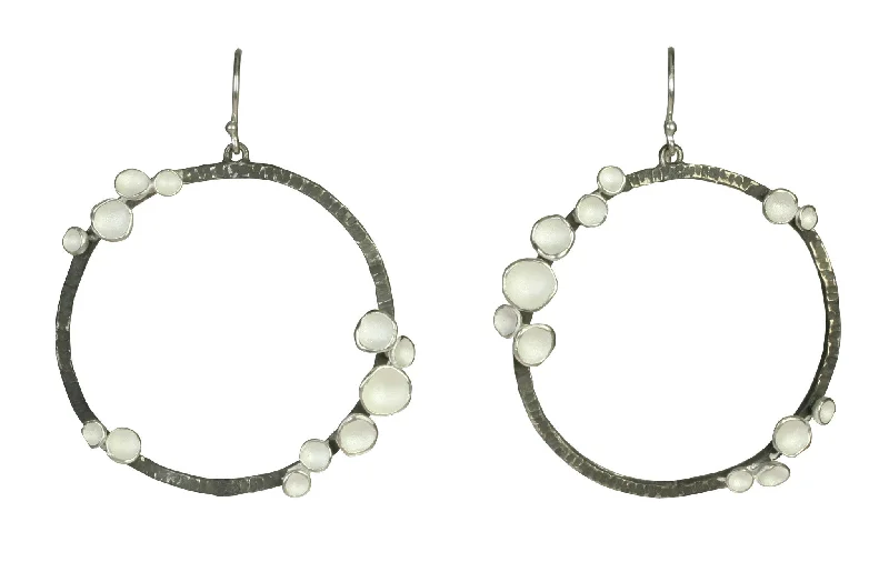 Hoop earrings with circle designs for a classic and timeless shape-Large Satellite Earrings