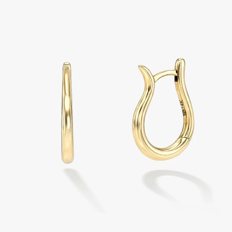 Best hoop earrings with infinity designs for a timeless and meaningful symbol-Luna Mezza Huggies