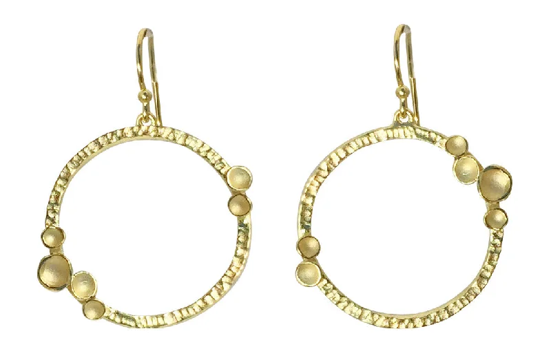 Hoop earrings with gold accents for a warm, elegant statement piece-Medium Satellite Earrings