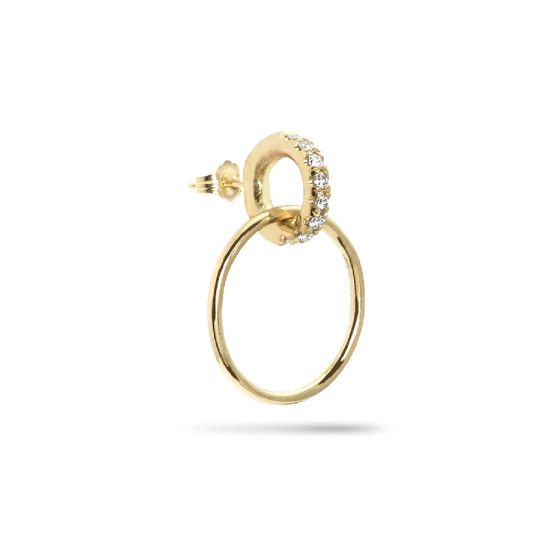 Best hoop earrings with smooth ceramic finishes for a polished, clean style-Petite Vita Pavé Hoops