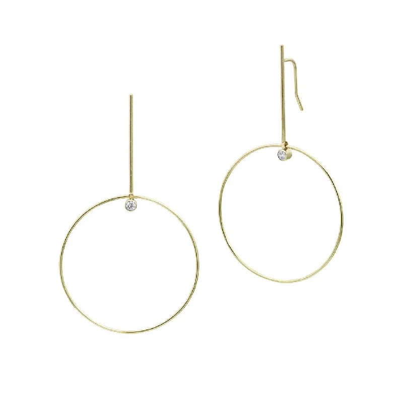 Hoop earrings with crescent moon shapes for a celestial and mystical appearance-Sezio Earrings