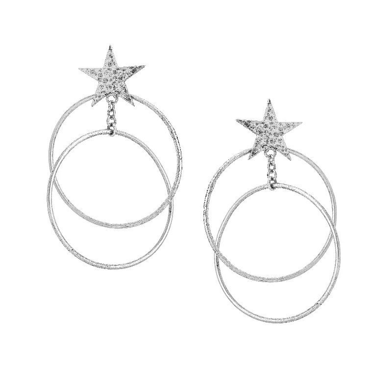 Hoop earrings with textured gold for a refined and sophisticated aesthetic-Stello