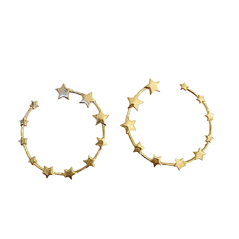 Best hoop earrings with delicate chain details for a trendy and stylish design-Starley Hoops Studs