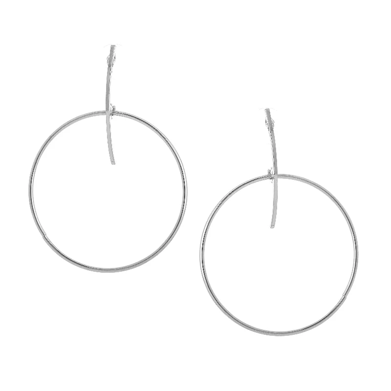 Hoop earrings with a matte black finish for a sleek, edgy vibe-Tissa