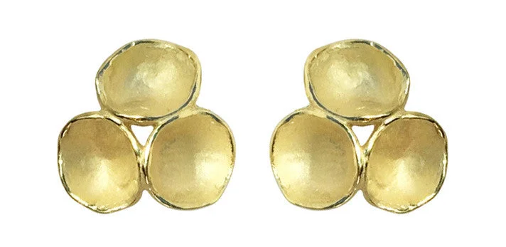 Best hoop earrings with gold for a luxurious and timeless look-Tri-Pod Earrings