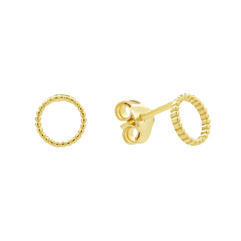 Best hoop earrings with infinity designs for a timeless and meaningful symbol-Twisted Circle Cutout Studs