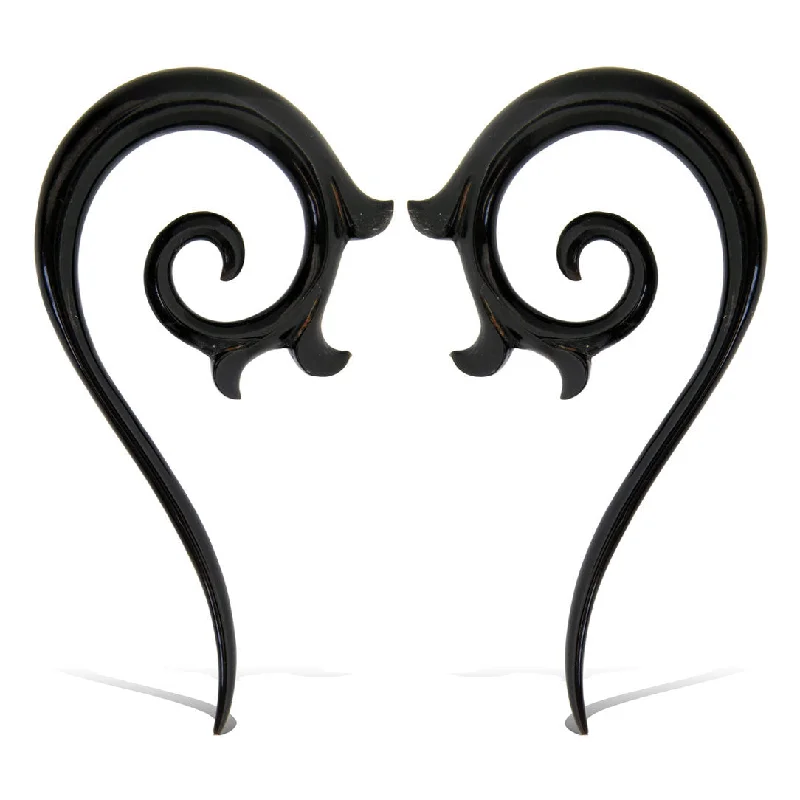 Best hoop earrings with matte finish for a sophisticated, understated design-<span>EXH-394<span>: </span></span>Yaldah Curls - Horn