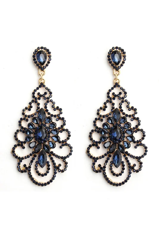 Necklaces and pendants with ocean-inspired designs for a refreshing, beachy feel-Alloy Earrings with Rhinestone CE0138