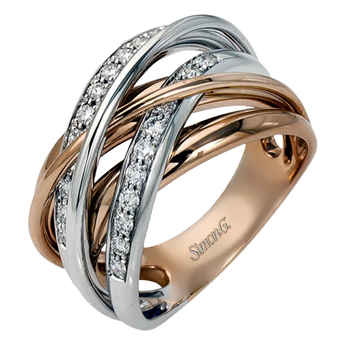 Rings with infinity loops for timeless love -Right Hand Ring in 18k Gold with Diamonds