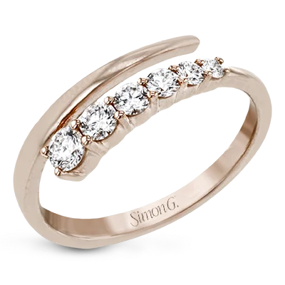 Rings with adjustable bands for perfect fit -Right Hand Ring in 18k Gold with Diamonds