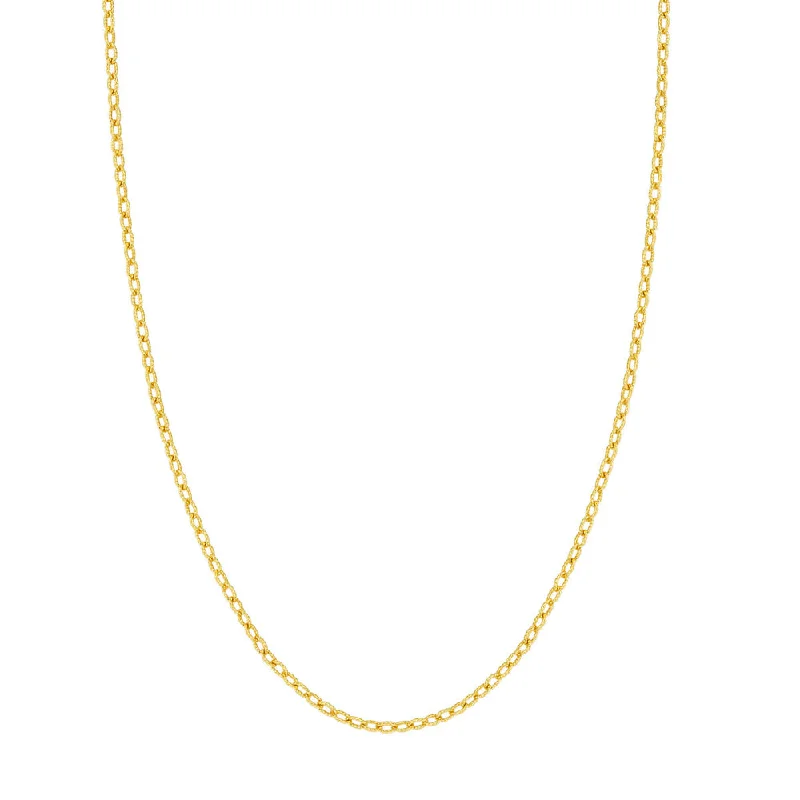 Best necklaces and pendants with matching earrings for a coordinated, elegant look-14k Designer Rolo Chain 18"