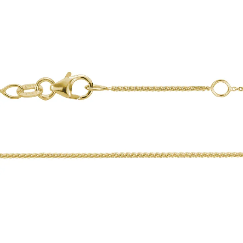 Unique necklaces and pendants with vintage-inspired designs for timeless appeal-14k Gold Adjustable Wheat Chain 16-18"