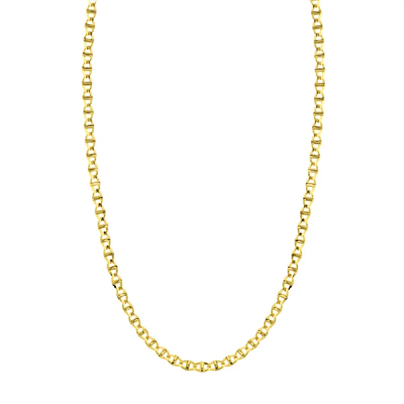 Beautiful necklaces and pendants with tree branch motifs for a nature-inspired design-14k Yellow Gold Mariner Link Chain