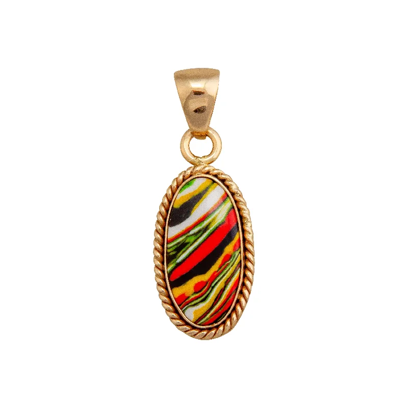 Beautiful necklaces and pendants with tree branch motifs for a nature-inspired design-Alchemia Green Fordite Rope Pendant