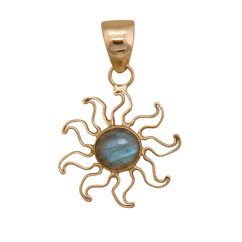 Best necklaces and pendants with oval pendants for a classic, elegant shape-Alchemia Labradorite Sun Pendant