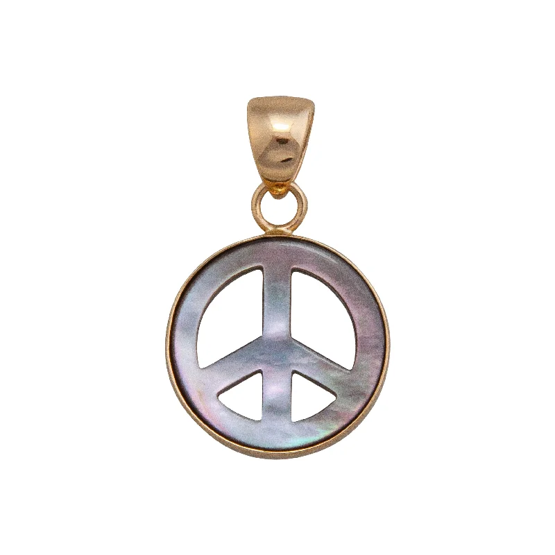 Best necklaces and pendants with sterling silver for an affordable yet stylish choice-Alchemia Mother of Pearl Peace Sign Pendant