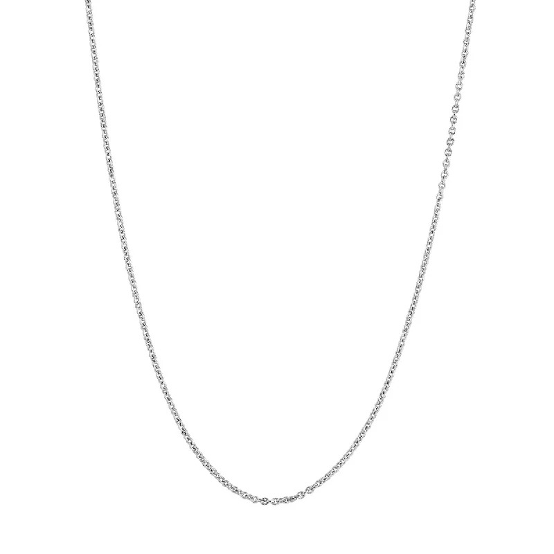 Personalized necklaces and pendants with initials for a customized and meaningful gift-Sterling Silver 1.05mm Cable Chain Necklace 20"