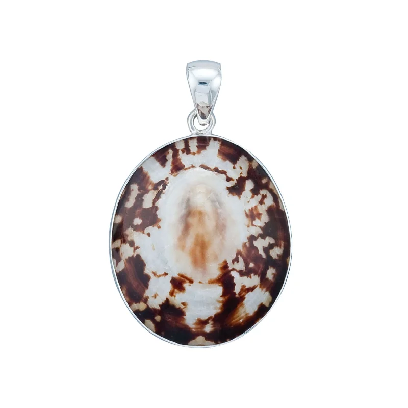 Best necklaces and pendants with opal and gold for a vibrant, luxurious contrast-Sterling Silver Limpet Shell Pendant