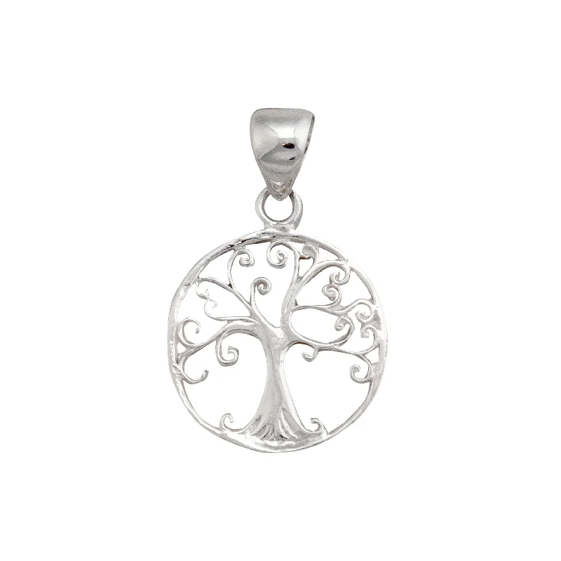 Best necklaces and pendants with sterling silver for an affordable yet stylish choice-Sterling Silver Tree of Life Pendant